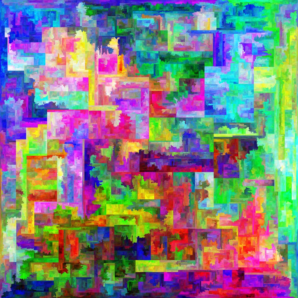 Vibrant Colorful Abstract Squares Wallpaper 4096x4096 Background