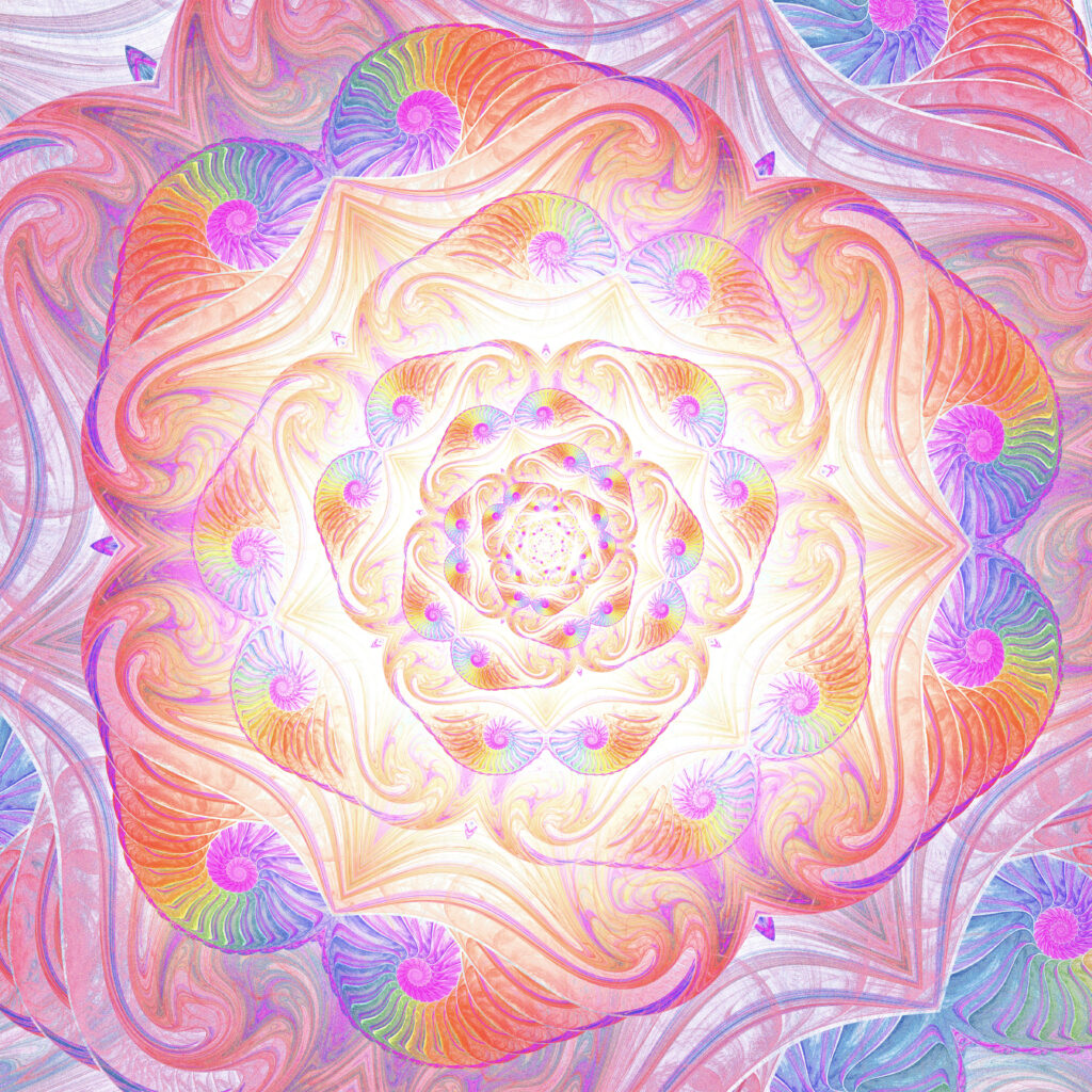 Vibrant 4800x4800 Abstract Spiral Wallpaper - Colorful Background Art