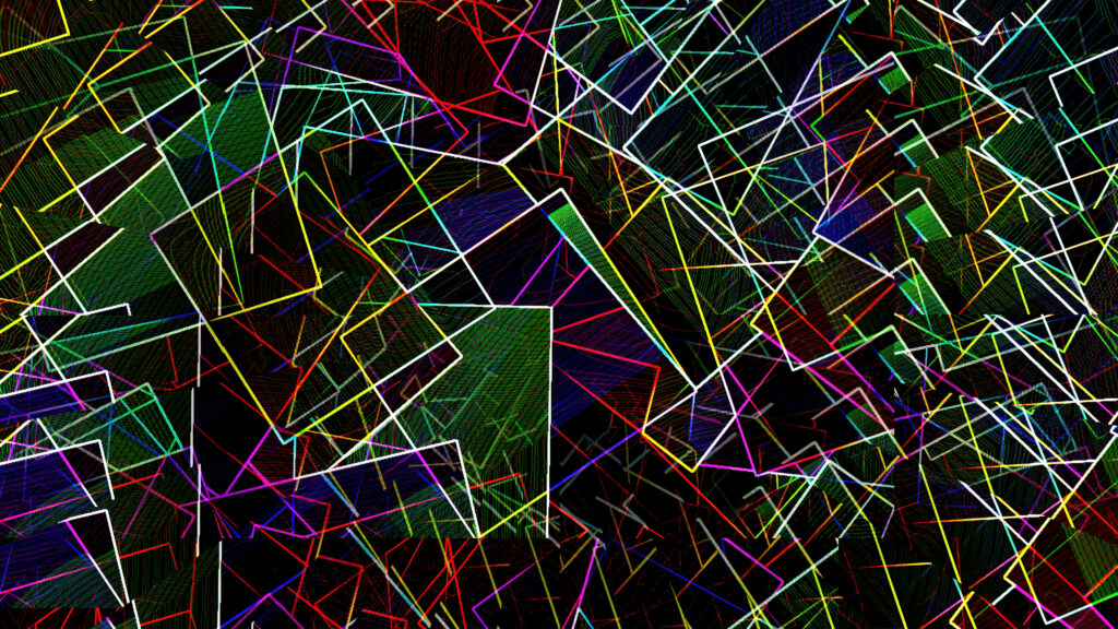 Vibrant 4K Abstract Lines Wallpaper - Psychedelic Pattern Background