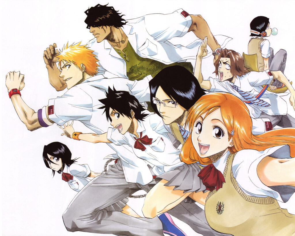 Vibrant 4K Bleach Anime Wallpaper: Dynamic Character Artwork