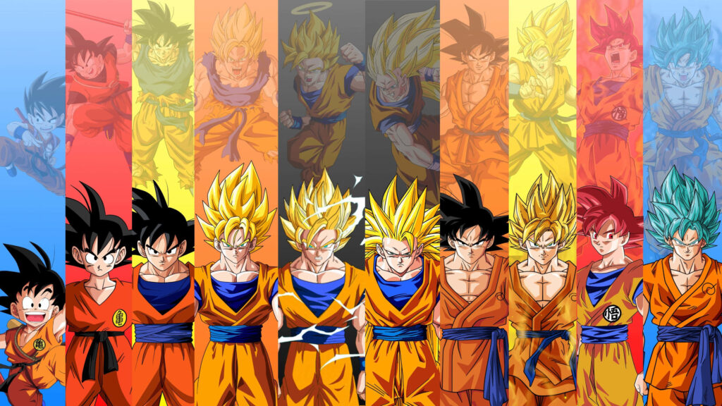 Epic 4K Goku Super Saiyan Transformation Wallpaper Background