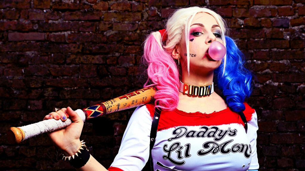 Vibrant 4K Harley Quinn Wallpaper: Iconic Look & Rebel Attitude