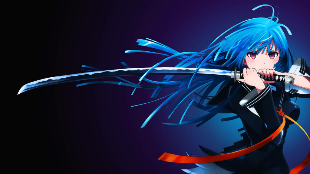 Vibrant 4K Kisara Tendo Wallpaper: Dynamic Anime Sword Art