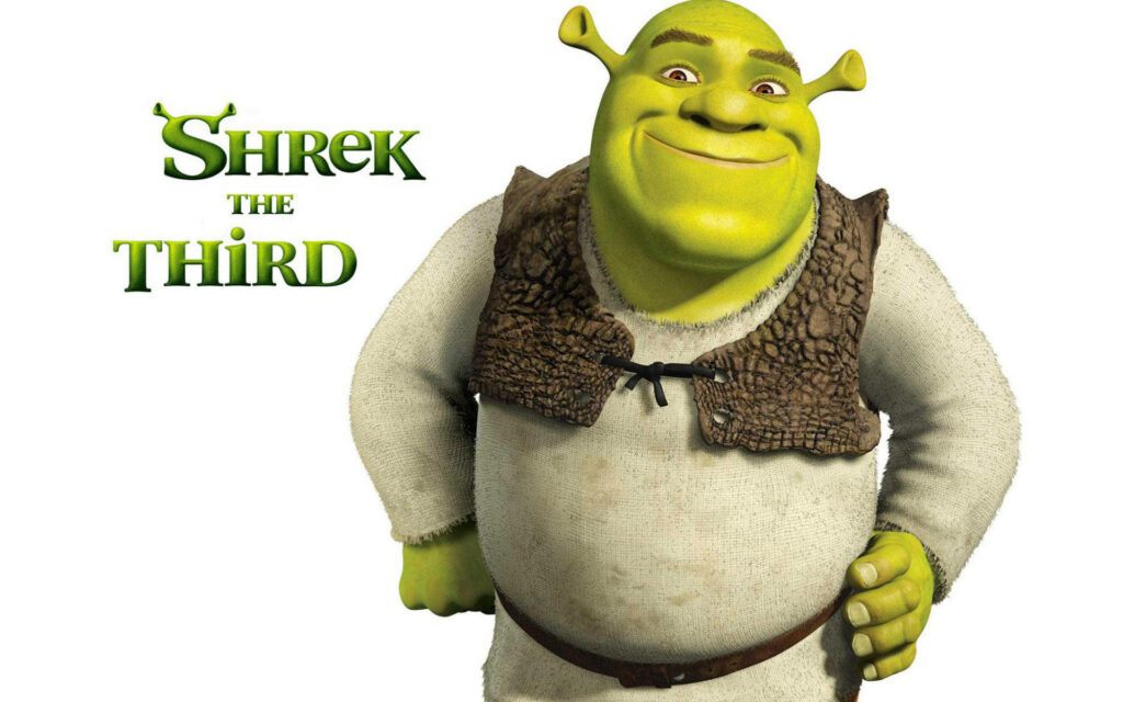 Vibrant 4K Shrek Wallpaper: Confident Green Hero in Solo Shot