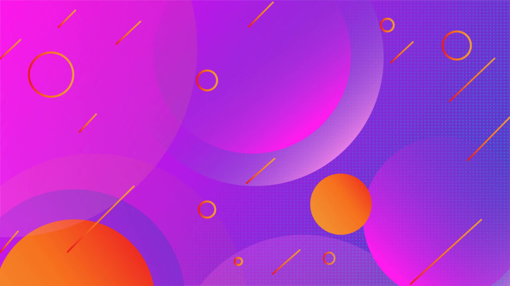 Vibrant Purple & Orange 4K Vector Wallpaper - Modern Minimalist Design