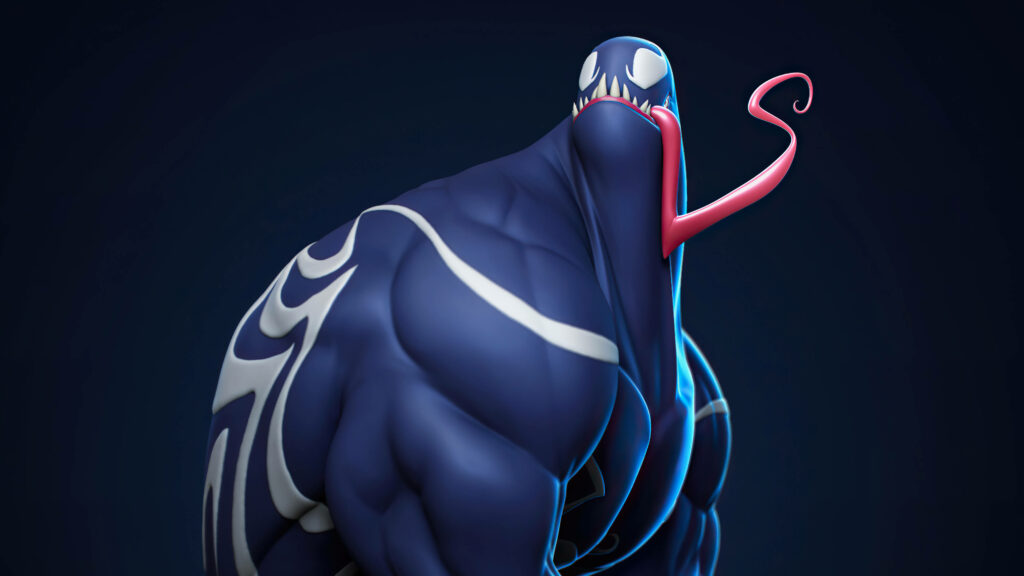 Vibrant 4K Ultra HD Venom Wallpaper: Cute & Muscular Design