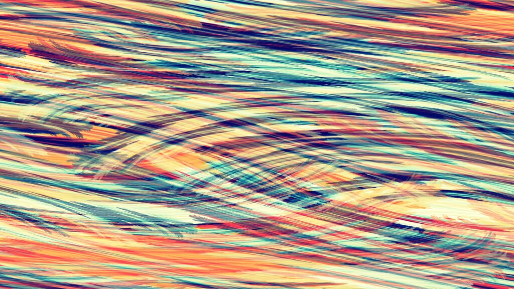 Vibrant Abstract Wallpaper: Dynamic Brushstrokes & Colorful Stripes