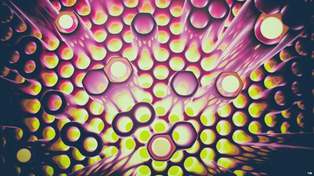 Futuristic Glowing Circular Shapes - 5120x2880 Wallpaper Background
