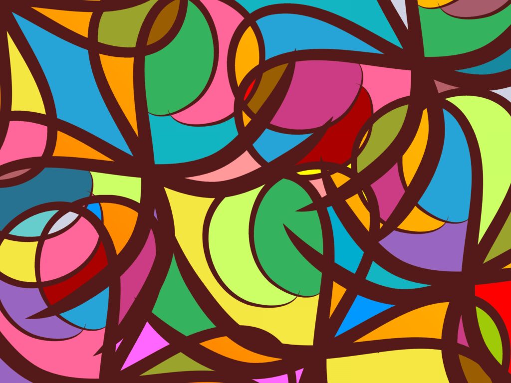 Vibrant 5120x3840 Abstract Rainbow Wallpaper with Colorful Patterns
