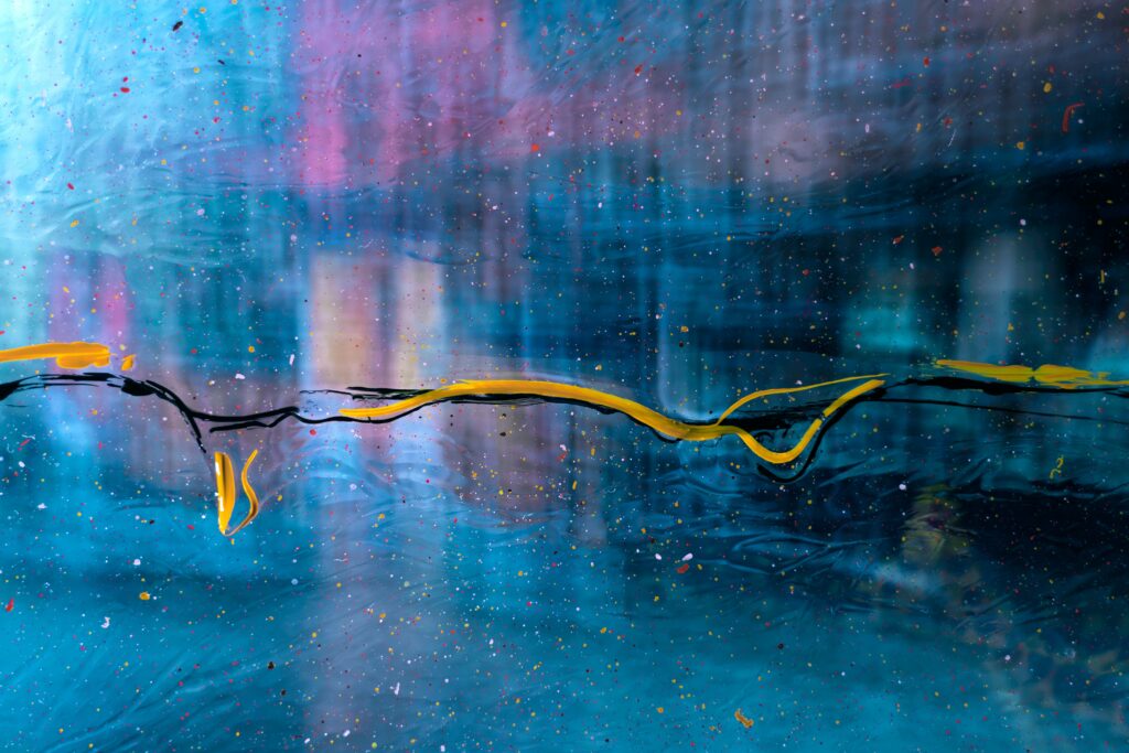 Vibrant 6000x4000 Abstract Wallpaper: Colorful Glass & Dynamic Lines