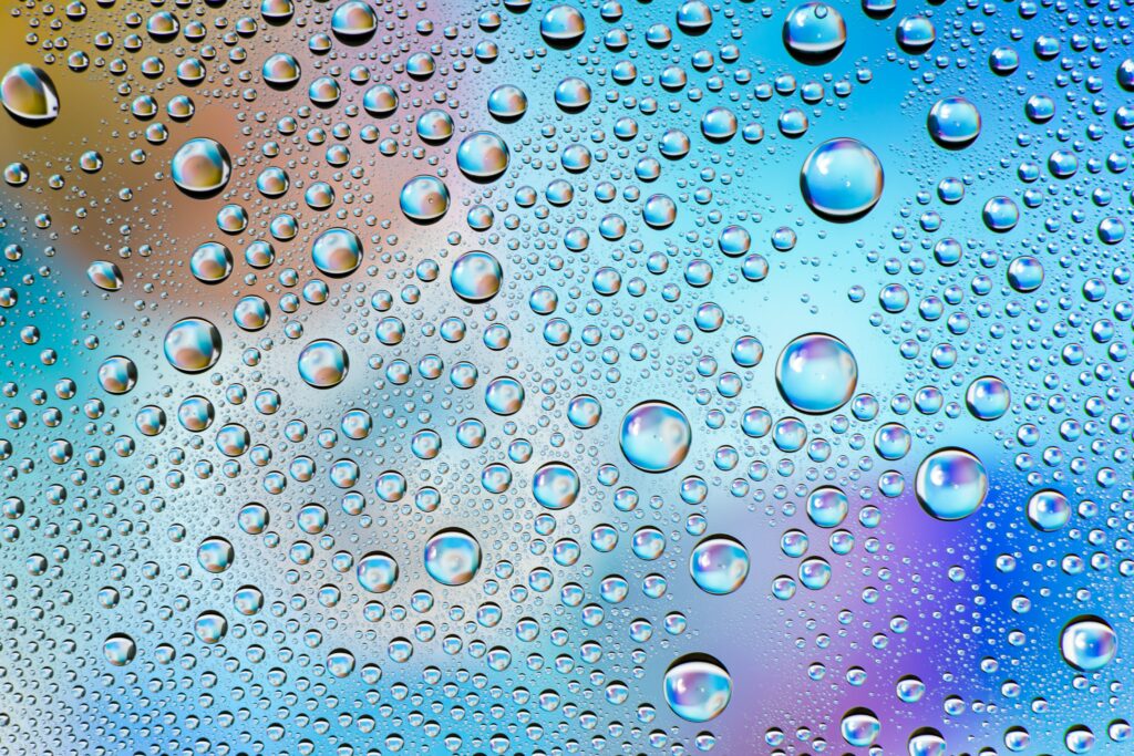 Vibrant 6000x4000 Macro Water Drops Wallpaper - Colorful Texture