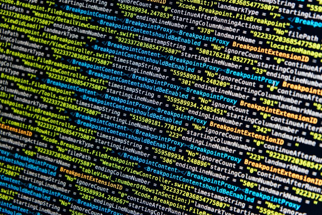 Colorful Coding Wallpaper: Dynamic Programming Design on Dark Background