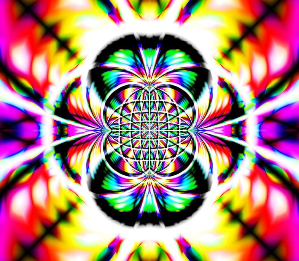 Vibrant 6400x5600 Abstract Lattice Wallpaper - Multicolored Background