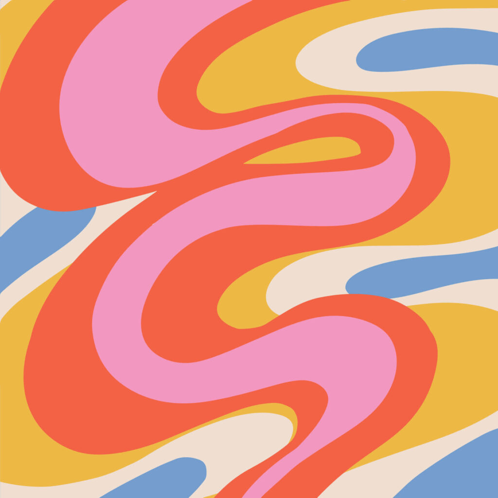 90s Abstract Wallpaper: Bold Colors & Retro Patterns Background
