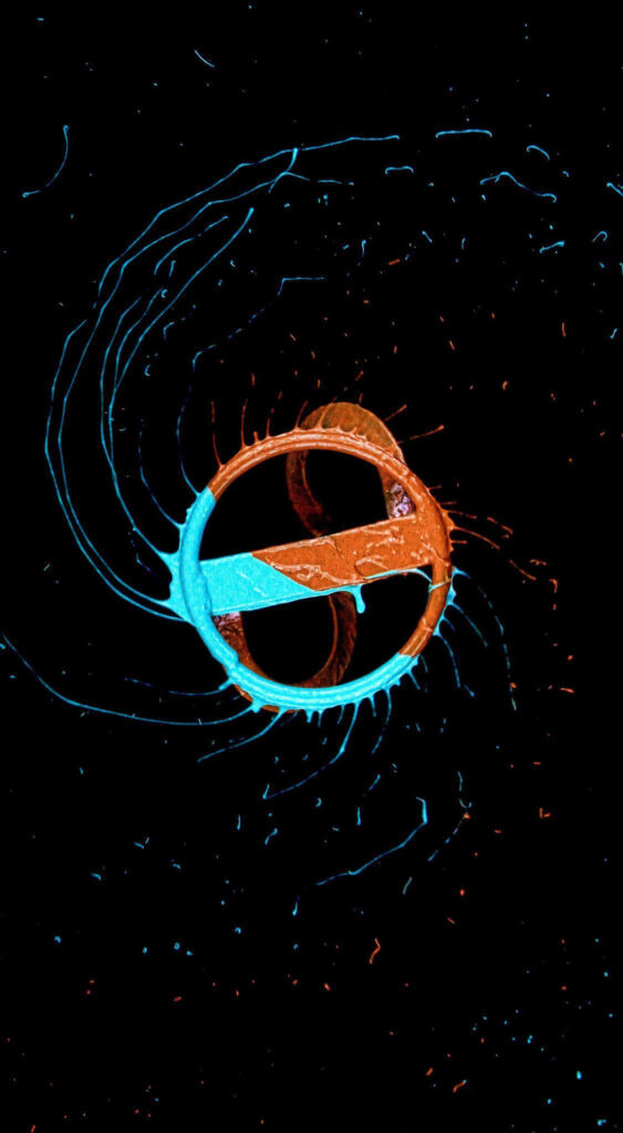 Vibrant AMOLED Wallpaper with Dynamic Circular Design