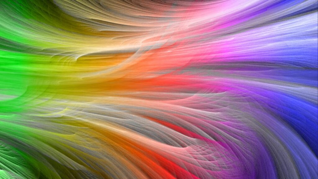 Vibrant Abstract 1920x1080 Wallpaper with Colorful Flowing Lines