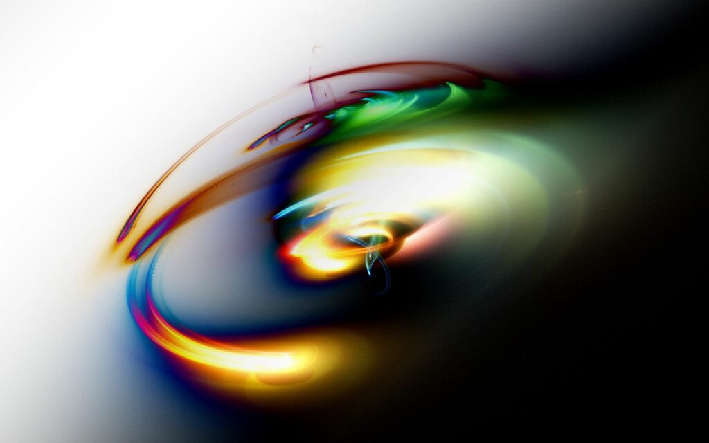 Vibrant Abstract Wallpaper: Swirling Multicolored Lines on Gradient