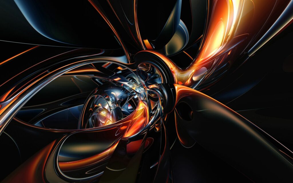 Vibrant Metallic Abstract Wallpaper - 1920x1200 Background Design