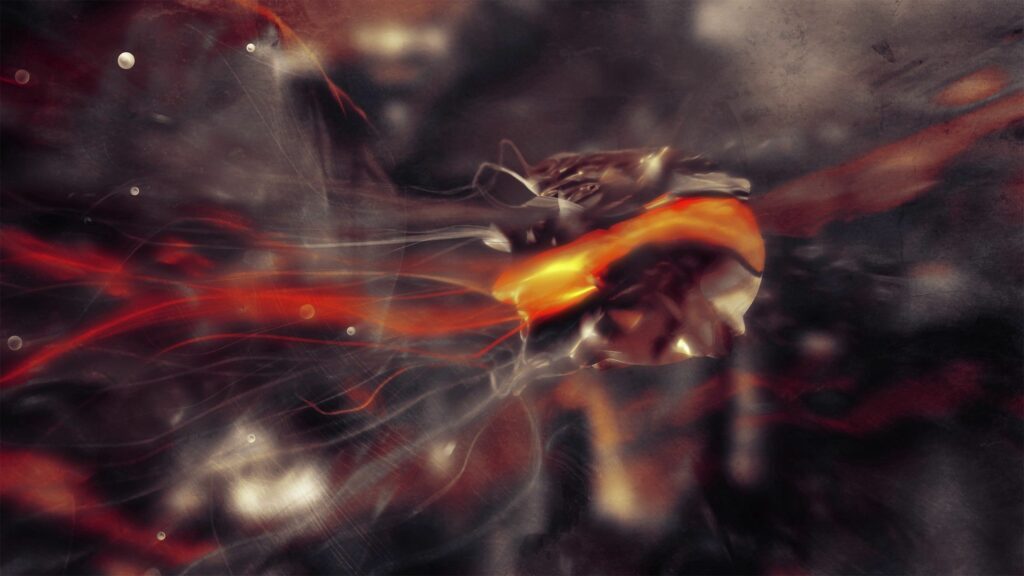 Dynamic Abstract Wallpaper: Flowing Lines & Vibrant Light Bands