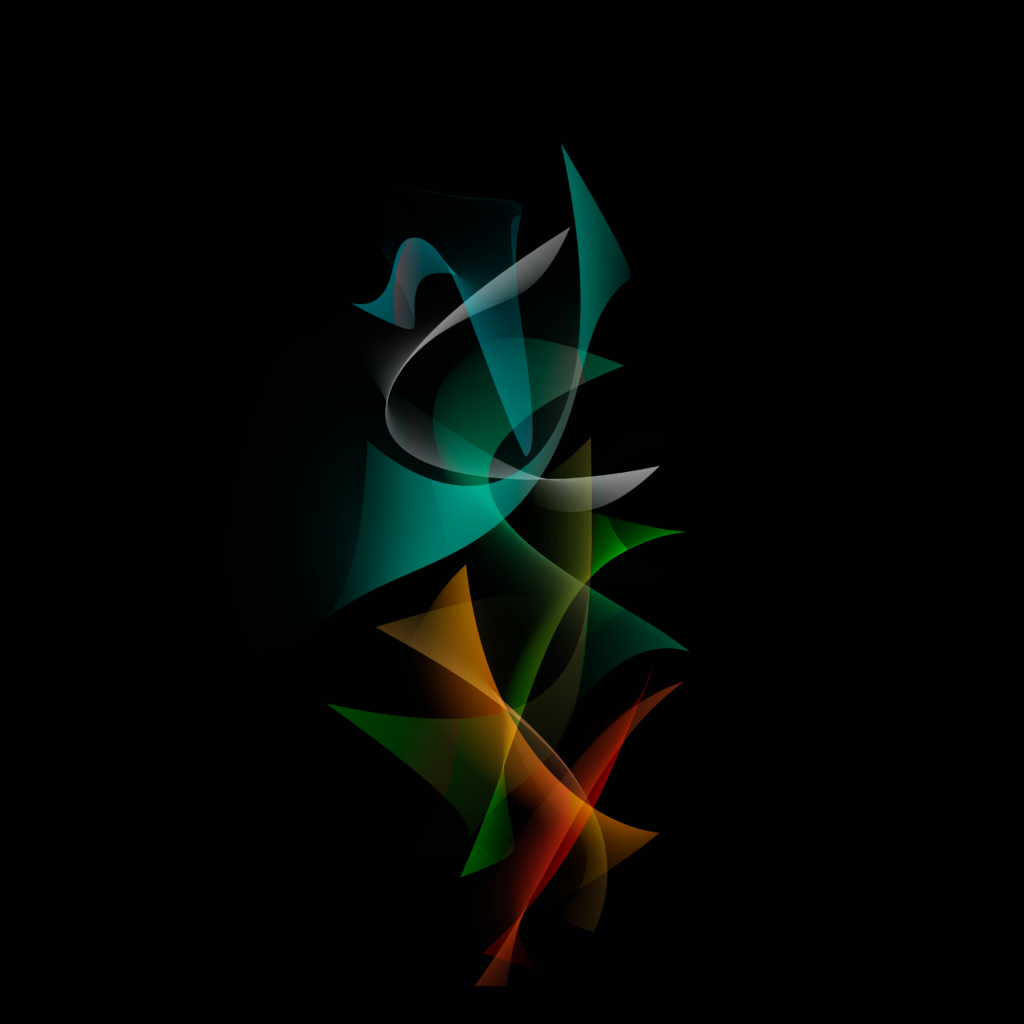 Vibrant Abstract Wallpaper: Intricate Patterns on Dark Background