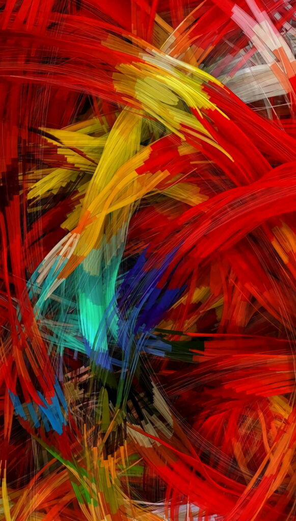 Vibrant Abstractions: A Colorful, High-Definition Phone Wallpaper