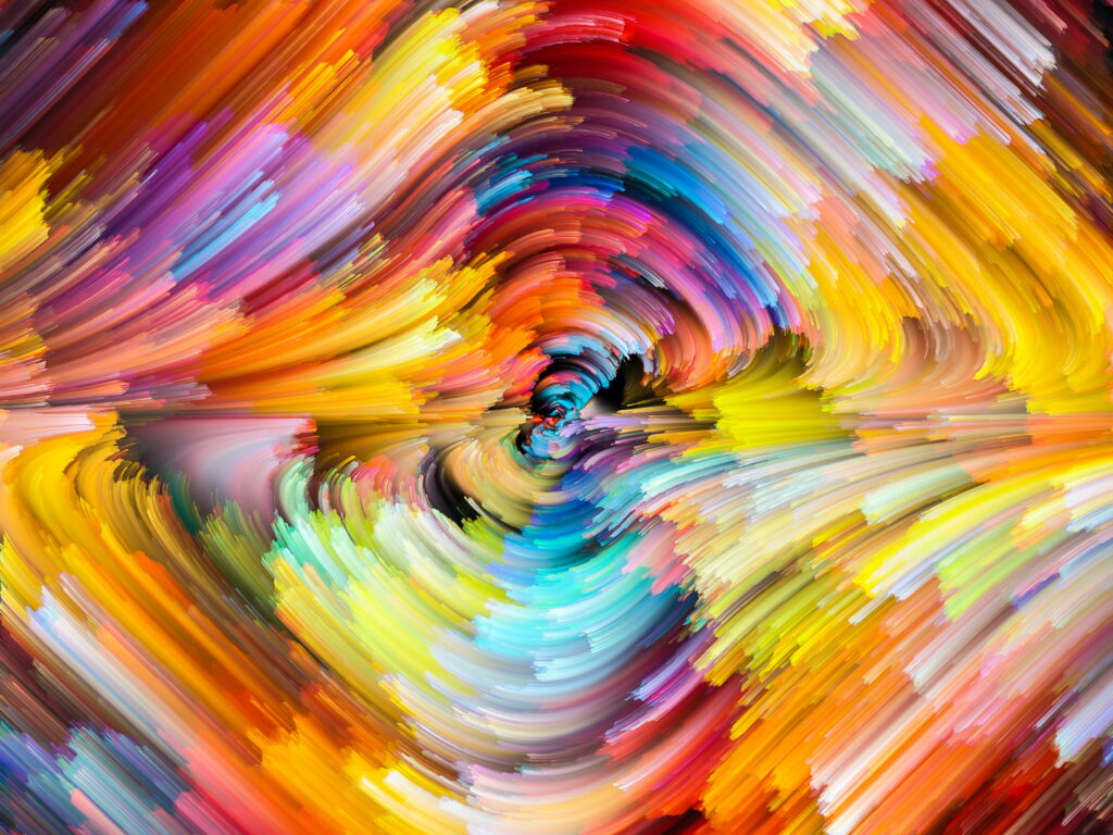 Vibrant Abstractions: An Artistic Colorful HD Wallpaper Background Photo