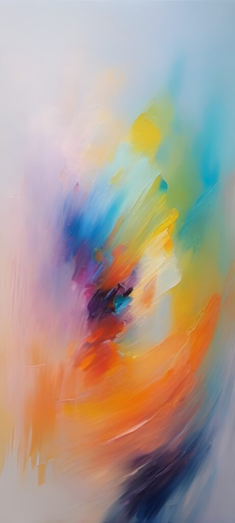 Vibrant Abstract Wallpaper: Colorful Brushstrokes & Dynamic Background