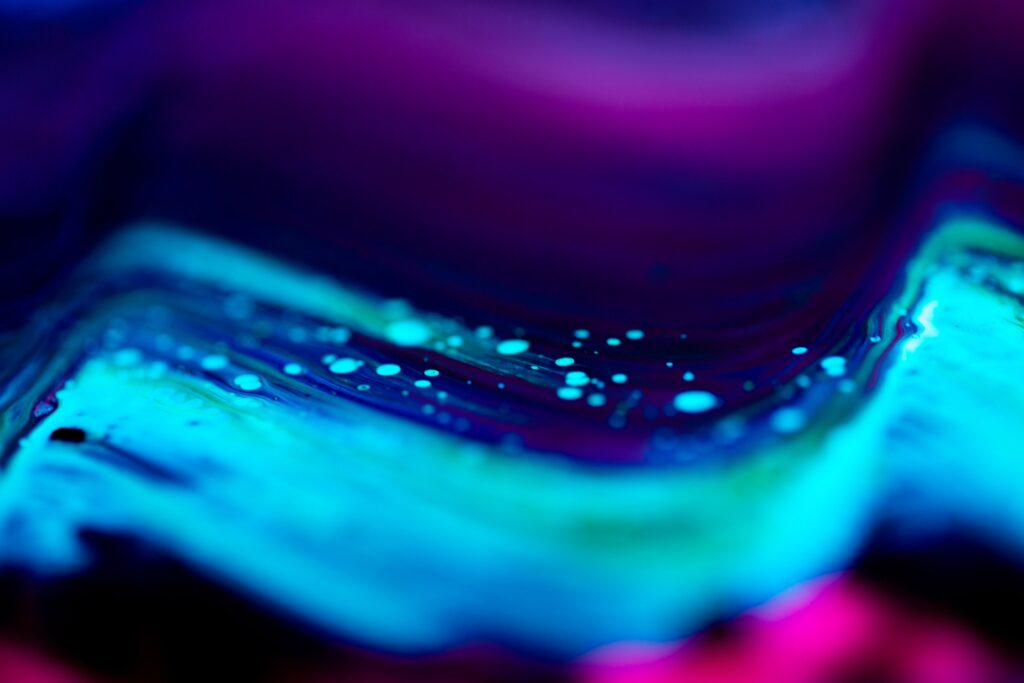 Abstract Blue Wallpaper: Fluid Shapes & Vibrant Colors (4100x2733)
