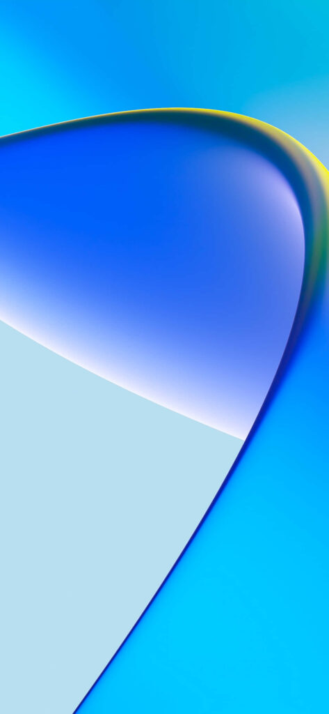 Vibrant Blue Abstract Wallpaper with Fluid Curves and Gradients