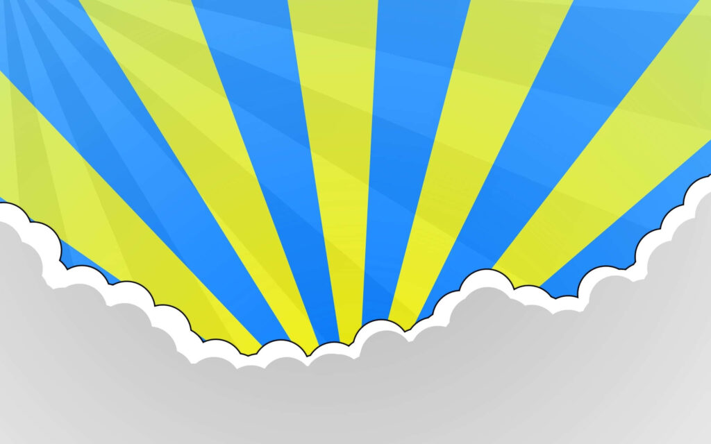 Vibrant Blue & Yellow Abstract Vector Wallpaper Background