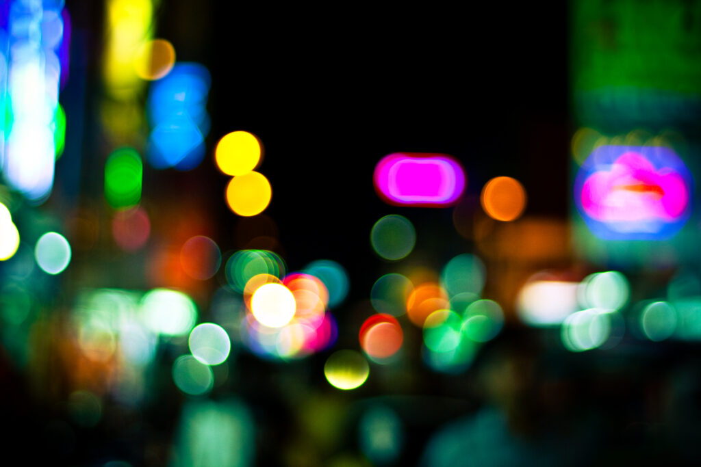 Vibrant Abstract Bokeh Wallpaper: Colorful Blurred Lights Background