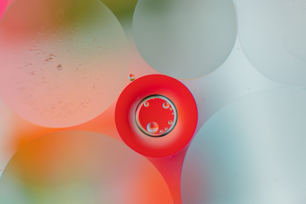 Vibrant Abstract Bubble Wallpaper: Dreamy Gradient Background