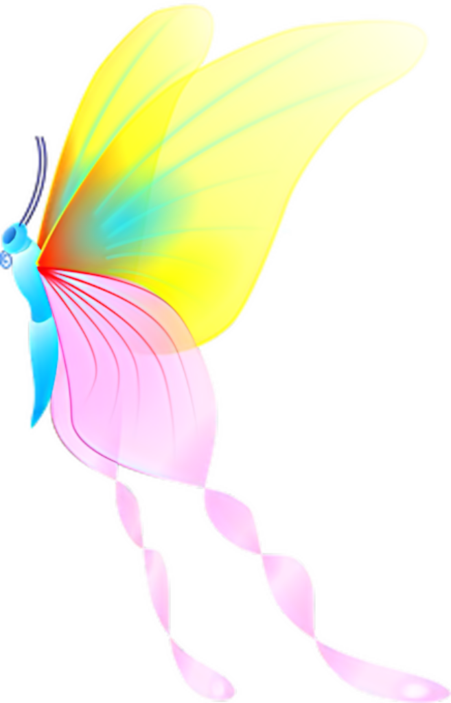 Vibrant Abstract Butterfly Illustration - Colorful Wallpaper Design
