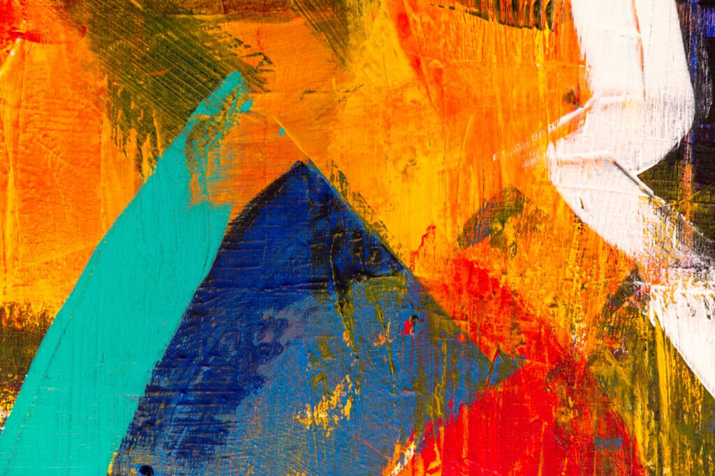 Vibrant Abstract Canvas Wallpaper: Bold Colors & Textures