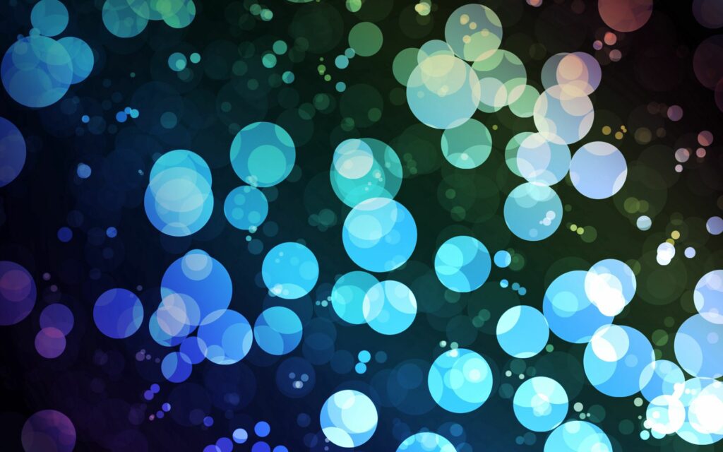 Vibrant Abstract Circles Wallpaper - Bright Colors on Dark Background