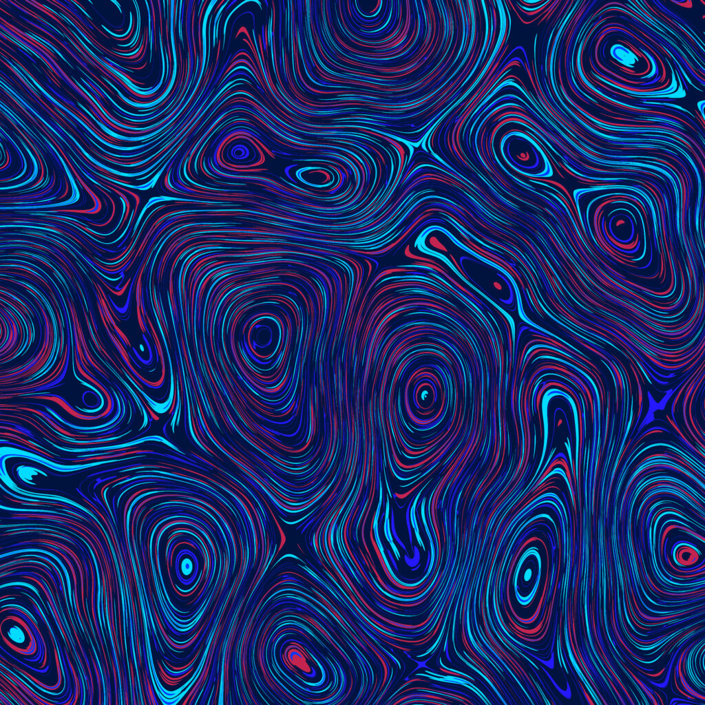 Vibrant Blue Abstract Circle Wallpaper - Dynamic Fluid Background