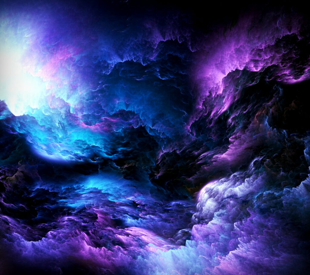 Vibrant HD Abstract Cloud Wallpaper: Ethereal Color Blend