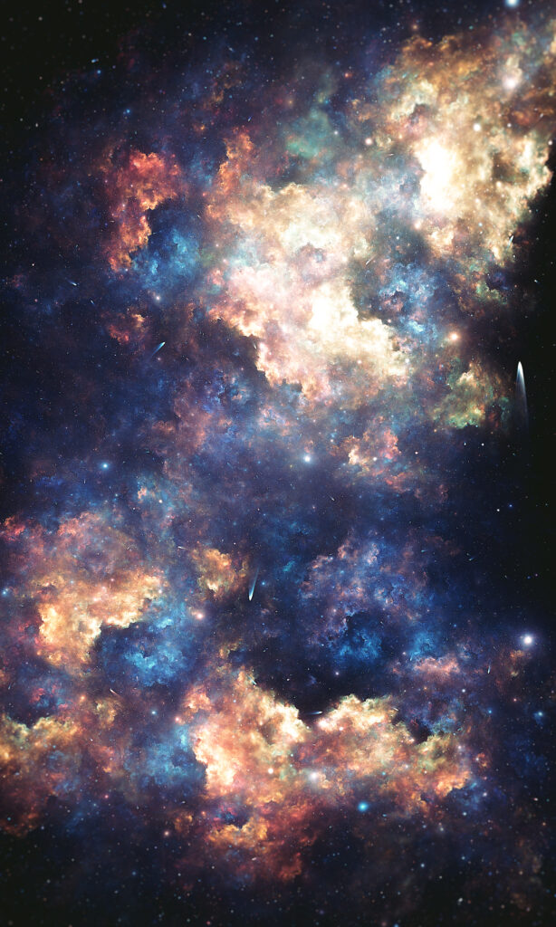 Colorful Abstract Clouds Wallpaper - Cosmic Ethereal Background