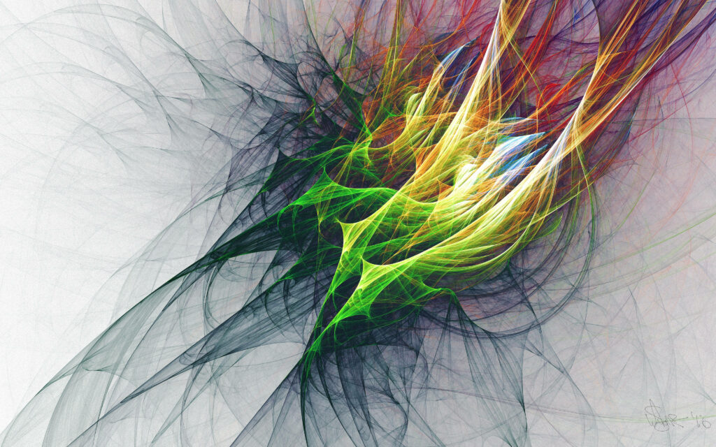 Vibrant Abstract Color Explosion Digital Wallpaper Background