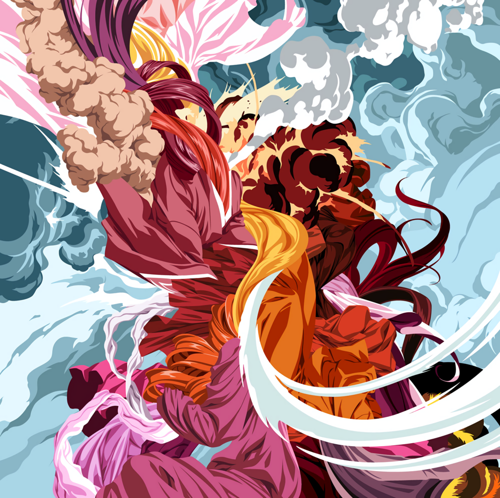 Vibrant Abstract Color Explosion Wallpaper for Digital Background