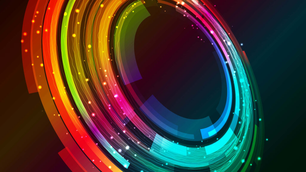 Vibrant Abstract Concentric Circle Wallpaper - Eye-Catching Background