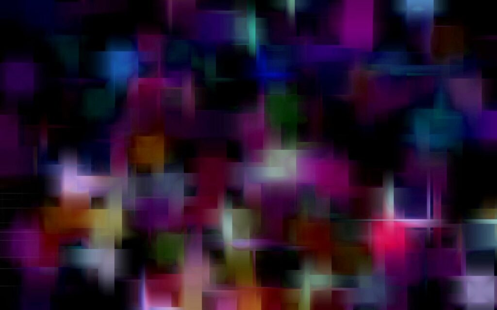 Vibrant Cosmic Abstract Wallpaper: Pink, Blue, Green & Purple Design