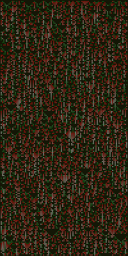 Colorful Abstract Dot Wallpaper - Vibrant Green, Red & White Design
