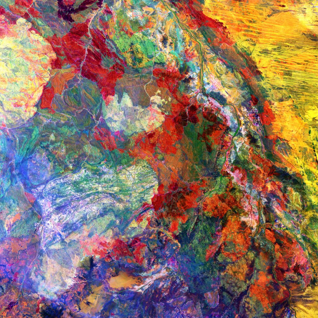 Stunning 5000x5000 Abstract Aerial Wallpaper of Earth’s Vivid Colors