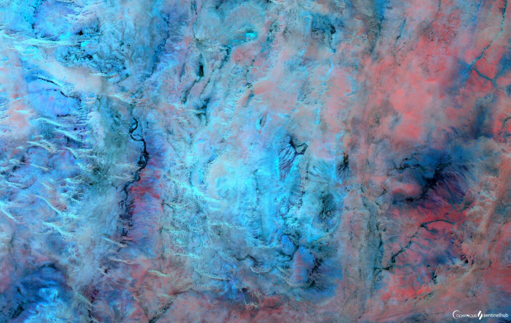 Vibrant Abstract Earth Wallpaper: Cosmic Beauty from Space