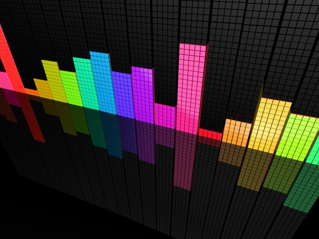 Vibrant 2250x1688 Abstract Colorful Equalizer Wallpaper