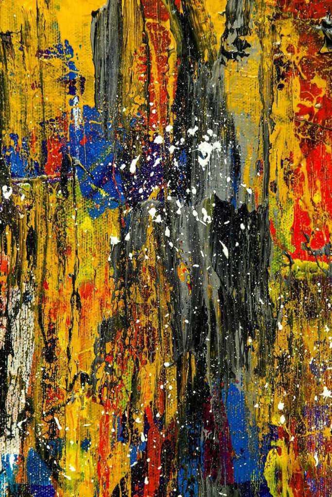 Vibrant Abstract Expressionism Wallpaper: Bold Colors & Textures