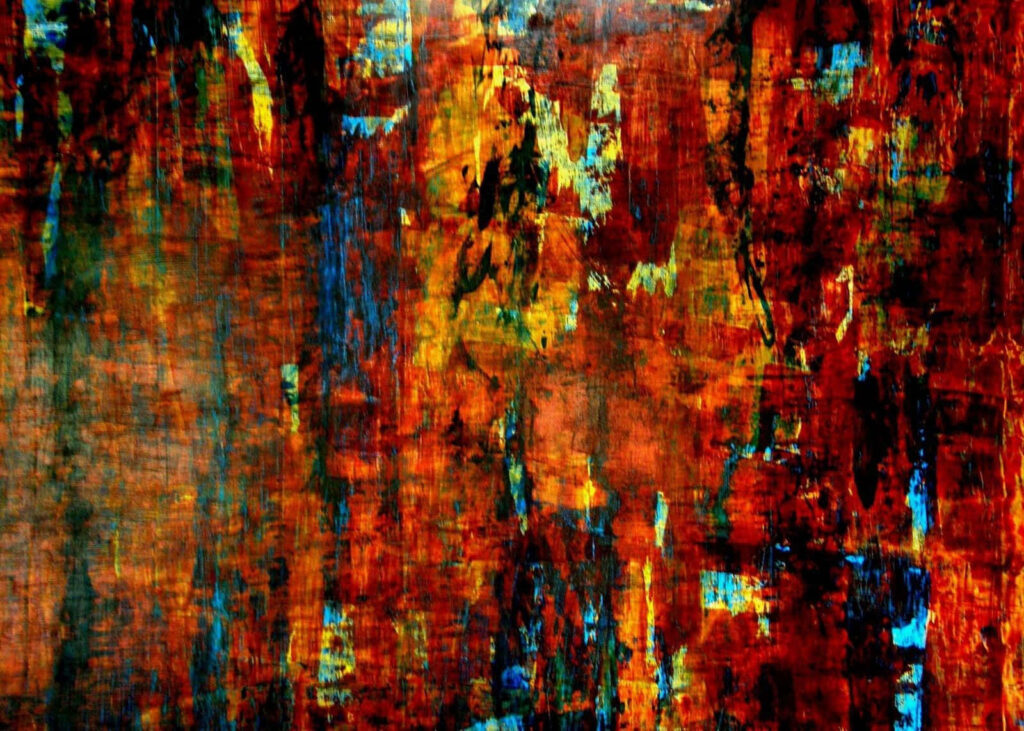 Vibrant Abstract Expressionism Wallpaper with Bold Brushstrokes