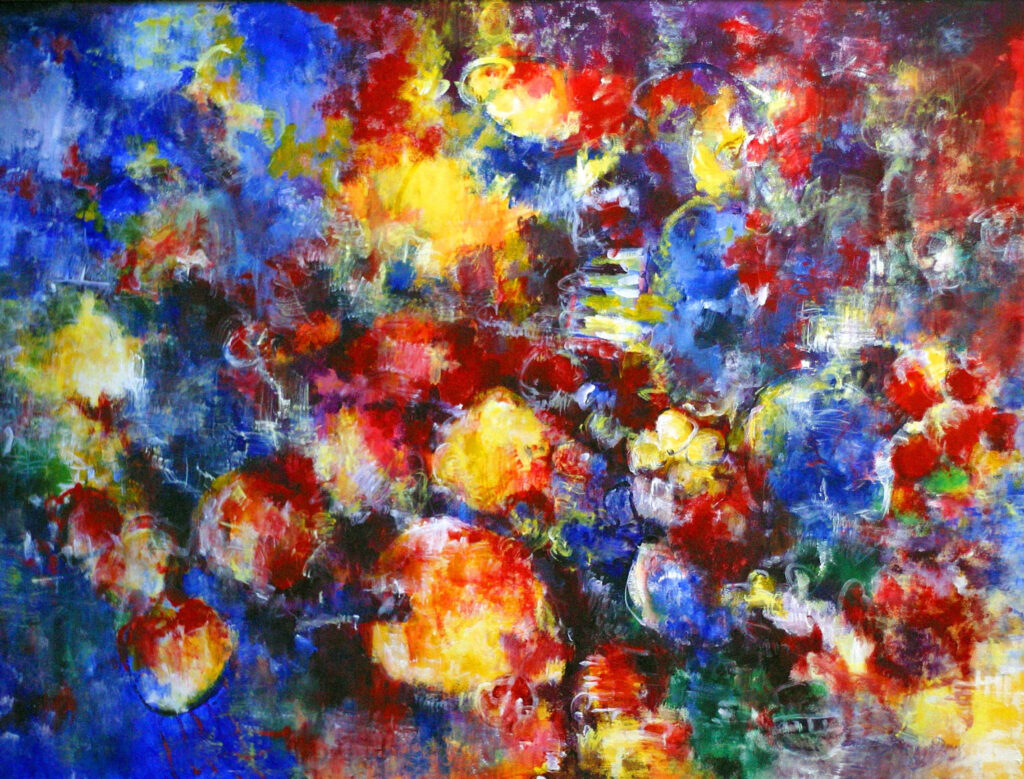 Vibrant Abstract Expressionism Wallpaper: Bold Colors & Energy
