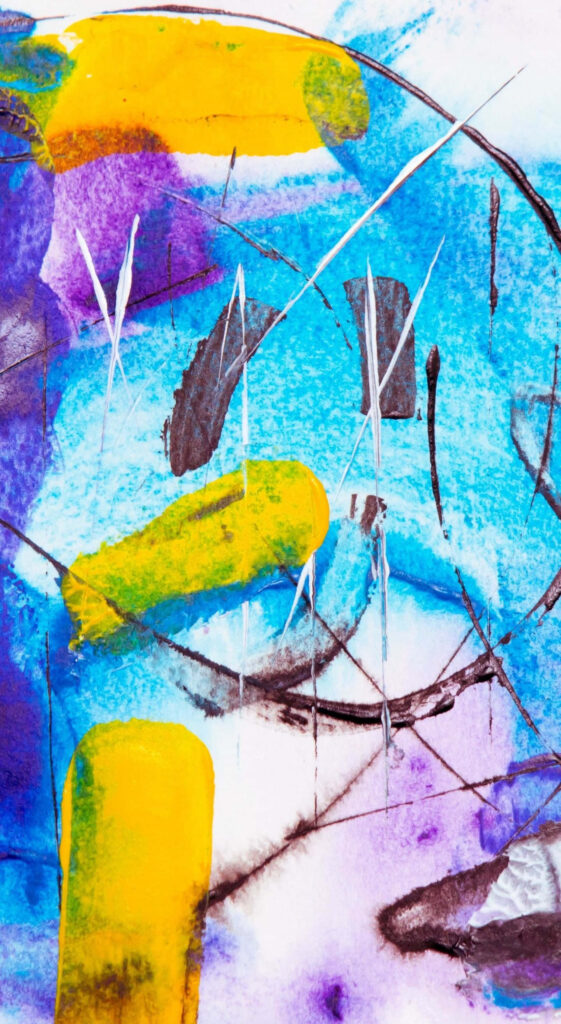 Vibrant Abstract Wallpaper: Colorful Strokes & Dynamic Lines